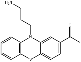 1-(10-(3-AMinopropyl)-10H-phenothiazin-2-yl)ethanone 结构式