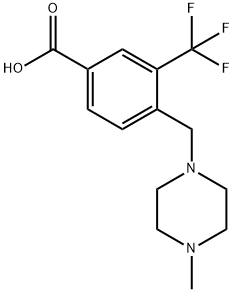 Benzoic acid, 4-[(4-Methyl-1-piperazinyl)Methyl]-3-(trifluoroMethyl)-|4-[(4-甲基哌嗪)甲基]-3-(三氟甲基)苯甲酸