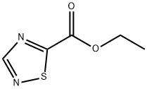 1,2,4-チアジアゾール-5-カルボン酸エチル 化学構造式