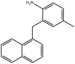 4-Methyl-2-(naphthalen-1-ylMethyl)aniline Struktur