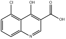 5-Chloro-4-hydroxyquinoline-3-carboxylic acid Struktur