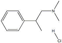 N,N,beta-Trimethylphenethylamine hydrochloride Struktur