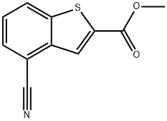 4-氰基苯并[B]噻吩-2-甲酸甲酯 结构式