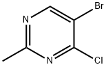 5-bromo-4-chloro-2-methylpyrimidine 化学構造式