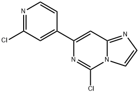 5-chloro-7-(2-chloro-pyridin-4-yl)-iMidazo[1,2-c]pyriMidine,861417-55-2,结构式