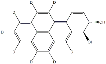 trans-7,8-Dihydroxy-7,8-dihydrobenzo[a]pyrene-d8 结构式