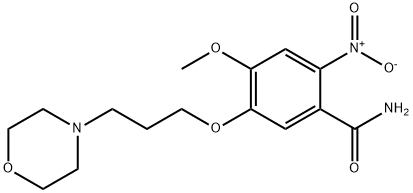 4-Methoxy-5-(3-Morpholinopropoxy)-2-nitrobenzaMide Struktur