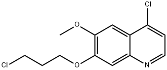 4-Chloro-7-(3-chloropropoxy)-6-Methoxyquinoline Struktur