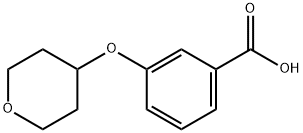 3-(Tetrahydropyran-4-yloxy)benzoic acid Struktur