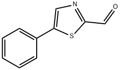 5-PHENYL-THIAZOLE-2-CARBALDEHYDE 结构式