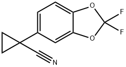 1-(2,2-difluorobenzo[d][1,3]dioxol-5-yl)cyclopropanecarbonitrile Struktur
