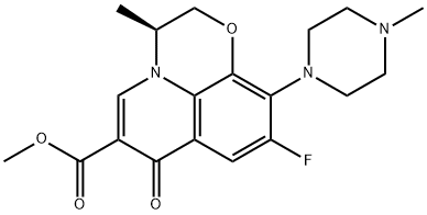 S-7H-Pyrido[1,2,3-de]-1,4-benzoxazine-6-carboxylic acid, 9-fluoro-2,3-dihydro-3-Methyl-10-(4-Methyl-1-piperazinyl)-7-oxo- Methyl ester Structure