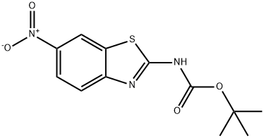 (6-Nitro-benzothiazol-2-yl)-carbaMic acid tert-butyl ester Structure