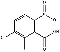3-氯-2-甲基-6-硝基苯甲酸,86315-08-4,结构式