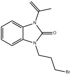 1-(3-BroMopropyl)-1,3-dihydro-3-(1-Methylethenyl)-2H-benziMidazol-2-one Structure