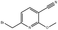 6-(溴甲基)-2-甲氧基氰吡啶,864779-08-8,结构式