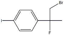 1-(1-bromo-2-fluoropropan-2-yl)-4-iodobenzene Structure