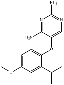 5-(2-isopropyl-4-Methoxy-phenoxy)-pyriMidine-2,4-diaMine Structure