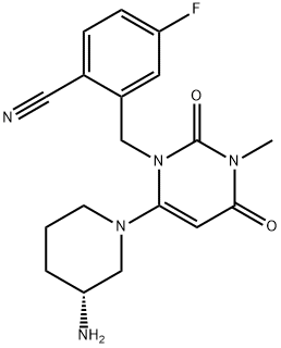 トレラグリプチン 化学構造式