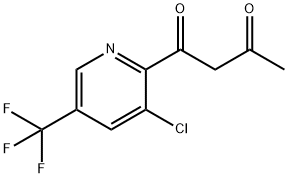 1-(3-Chloro-5-(trifluoroMethyl)pyridin-2-yl)butane-1,3-dione 化学構造式