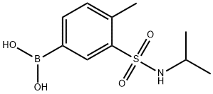 (3-(N-异丙基氨磺酰)-4-甲基苯基)硼酸,866758-51-2,结构式