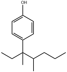 PHENOL,4-(1-ETHYL-1,2-DIMETHYLPENTYL)- Structure