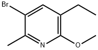 3-溴-5-乙基-6-甲氧基-2-甲基吡啶 结构式