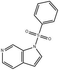 1-(苯磺酰基)-1H-吡咯并[2,3-C]吡啶 结构式