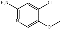 2-氨基-4-氯-5-甲氧基吡啶 结构式