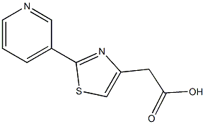 (2-pyridin-3-yl-1,3-thiazol-4-yl)acetic acid Structure