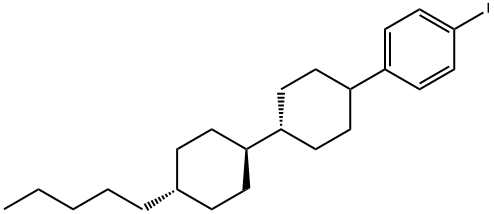 [trans(trans)]-1-Iodo-4-(4'-pentyl[1,1'-bicyclohexyl]-4-yl)benzene|[反式(反式)]-1-碘-4-(4'-戊基[1,1'-联环己烷]-4-基)苯