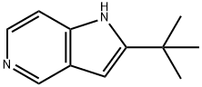 2-(tert-Butyl)-1H-pyrrolo[3,2-c]pyridine 化学構造式