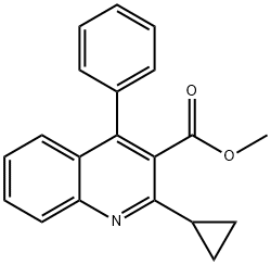 2-Cyclopropyl-4-phenyl-3-quinolinecarboxylic Acid Methyl Ester,868536-53-2,结构式