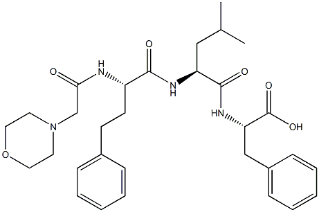 (alphaS)-alpha-[(4-Morpholinylacetyl)aMino]benzenebutanoyl-L-leucyl-L-phenylalanine Structure