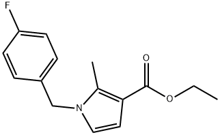 ethyl 1-[(4-fluorophenyl)Methyl]-2-Methylpyrrole-3-carboxylate Structure