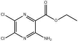 3-氨基-5,6-二氯吡嗪-2-羧酸乙酯, 86882-92-0, 结构式