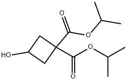 3-羟基-环丁烷-1,1-二甲酸二异丙酯, 869109-31-9, 结构式