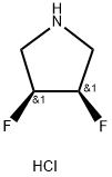 顺式-3,4-二氟吡咯烷盐酸盐, 869481-94-7, 结构式