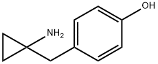 4-((1-AMinocyclopropyl)Methyl)phenol Structure
