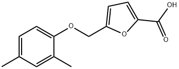 5-(2,4-二甲基苯氧基甲基)呋喃-2-羧酸,869950-23-2,结构式