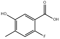 2-Fluoro-4-Methyl-5-hydroxybenzoic acid Struktur