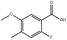 2-氟-5-甲氧基-4-甲基苯甲酸 结构式