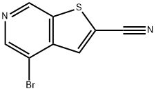 4-溴噻吩并[2,3-C]吡啶-2-甲腈, 870235-00-0, 结构式