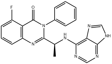 870281-17-7 5-氟-3-苯基-2-[(1S)-1-(1H-嘌呤-6-基氨基)乙基]-4(3H)-喹唑啉酮