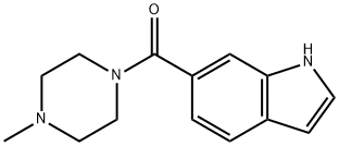 Piperazine, 1-(1H-indol-6-ylcarbonyl)-4-Methyl- Structure