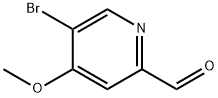 5-溴-4-甲氧基吡啶甲醛, 870837-85-7, 结构式