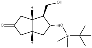 5-[[(1,1-二甲基乙基)二甲基硅基]氧] 六氢-4-羟甲基)-(3AS,4S,5R,6AR)-2(1H)-戊酮,871095-04-4,结构式