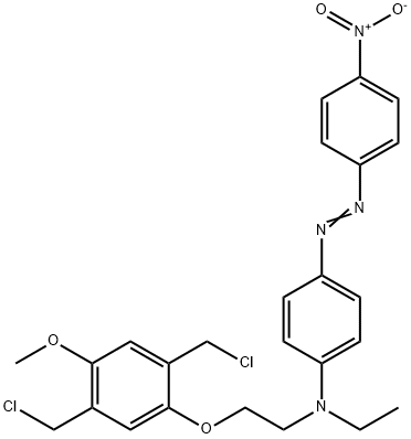 2,5-BIS(CHLOROMETHYL)-1-METHOXY-4-(O-DI&|N-{[4`-甲氧基-3`,6`-二(氯甲基)苯氧]乙基}-N-乙基-4-(硝基苯基偶氮)苯胺