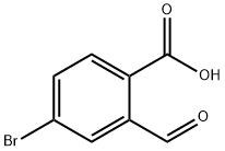 4-ブロモ-2-ホルミル安息香酸 化学構造式