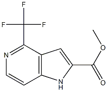 methyl 4-(trifluoromethyl)-1H-pyrrolo[3,2-c]pyridine-2-carboxylate Structure